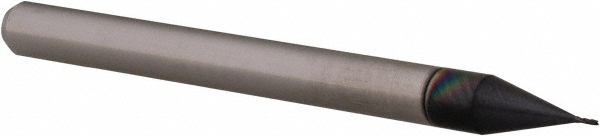 14796937 Square End Mill: 0.013" Dia, 0.039" LOC, 4 Flutes, Solid Carbide  