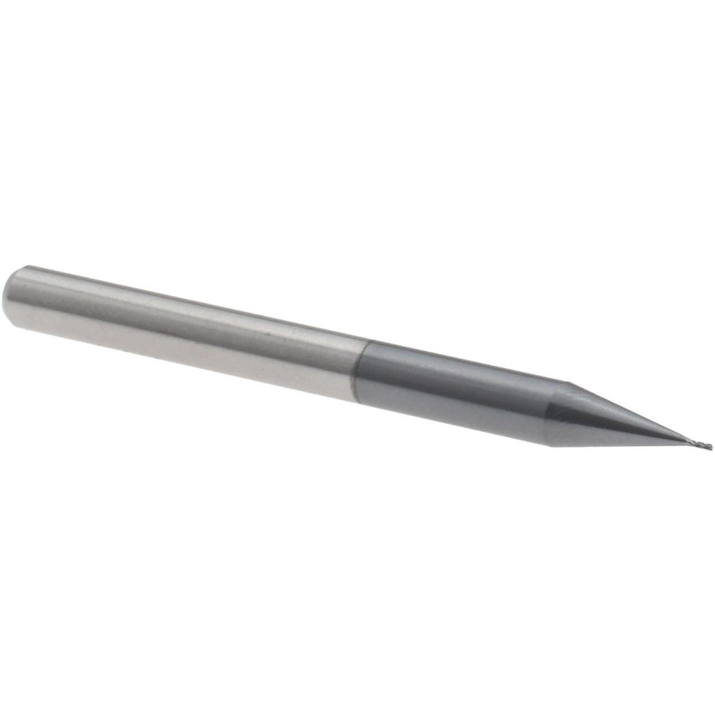 14796937 Square End Mill: 0.013" Dia, 0.039" LOC, 4 Flutes, Solid Carbide  