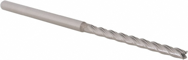 14797358 Square End Mill: 5/32" Dia, 1-7/8" LOC, 4 Flutes, Solid Carbide  