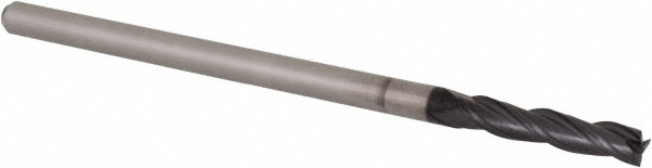 14883422 Square End Mill: 1/8" Dia, 5/8" LOC, 3 Flutes, Solid Carbide  