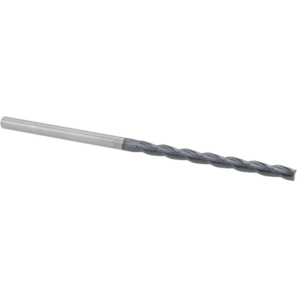 14883424 Square End Mill: 1/8" Dia, 1-1/2" LOC, 3 Flutes, Solid Carbide  