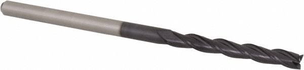 14883425 Square End Mill: 1/8" Dia, 1" LOC, 3 Flutes, Solid Carbide  