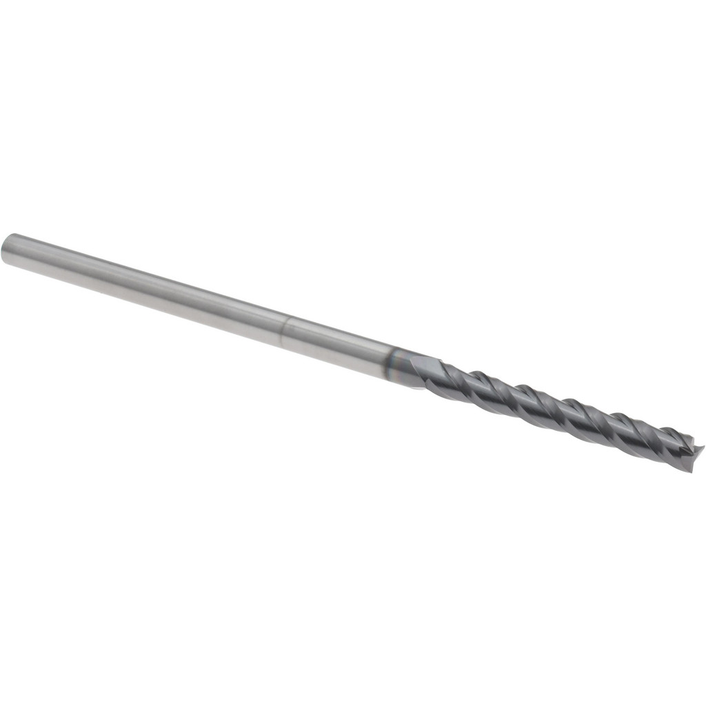 14883425 Square End Mill: 1/8" Dia, 1" LOC, 3 Flutes, Solid Carbide  