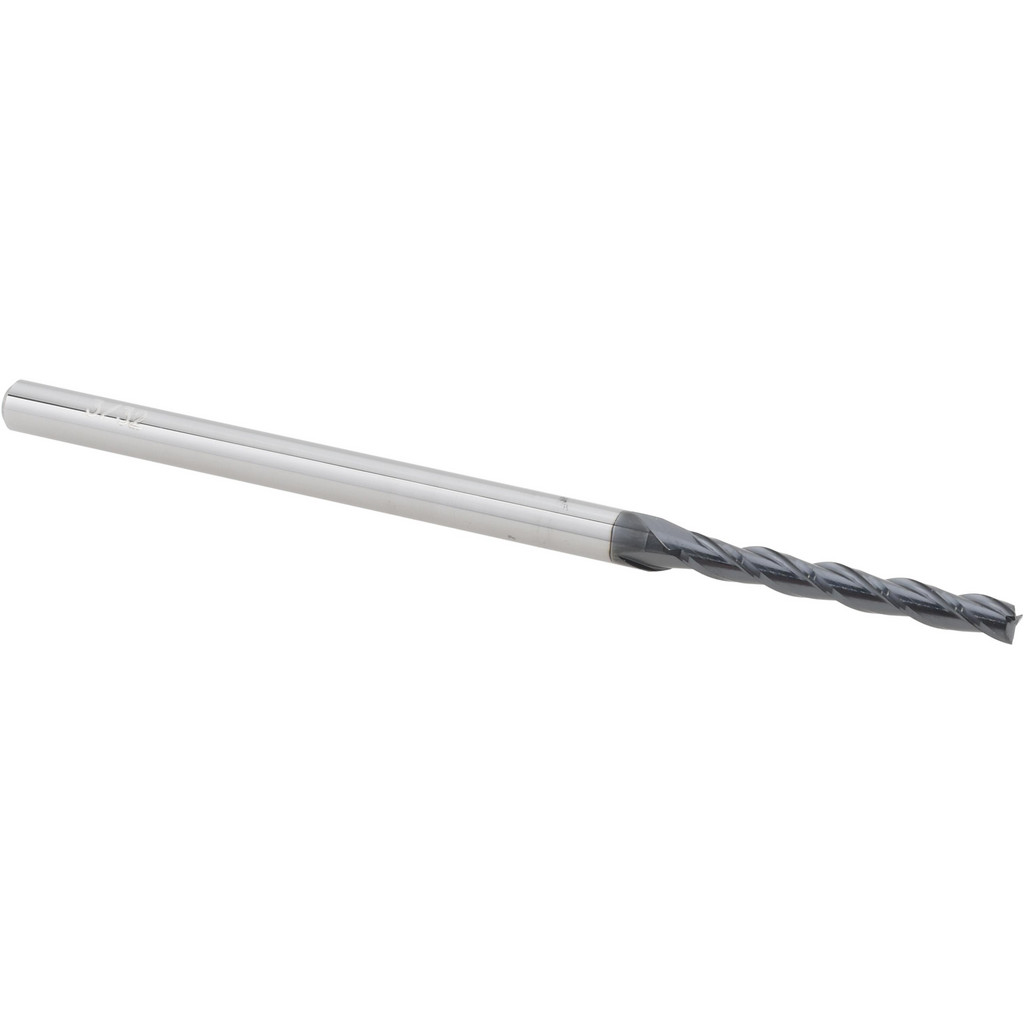 14883432 Square End Mill: 3/32" Dia, 3/4" LOC, 3 Flutes, Solid Carbide  