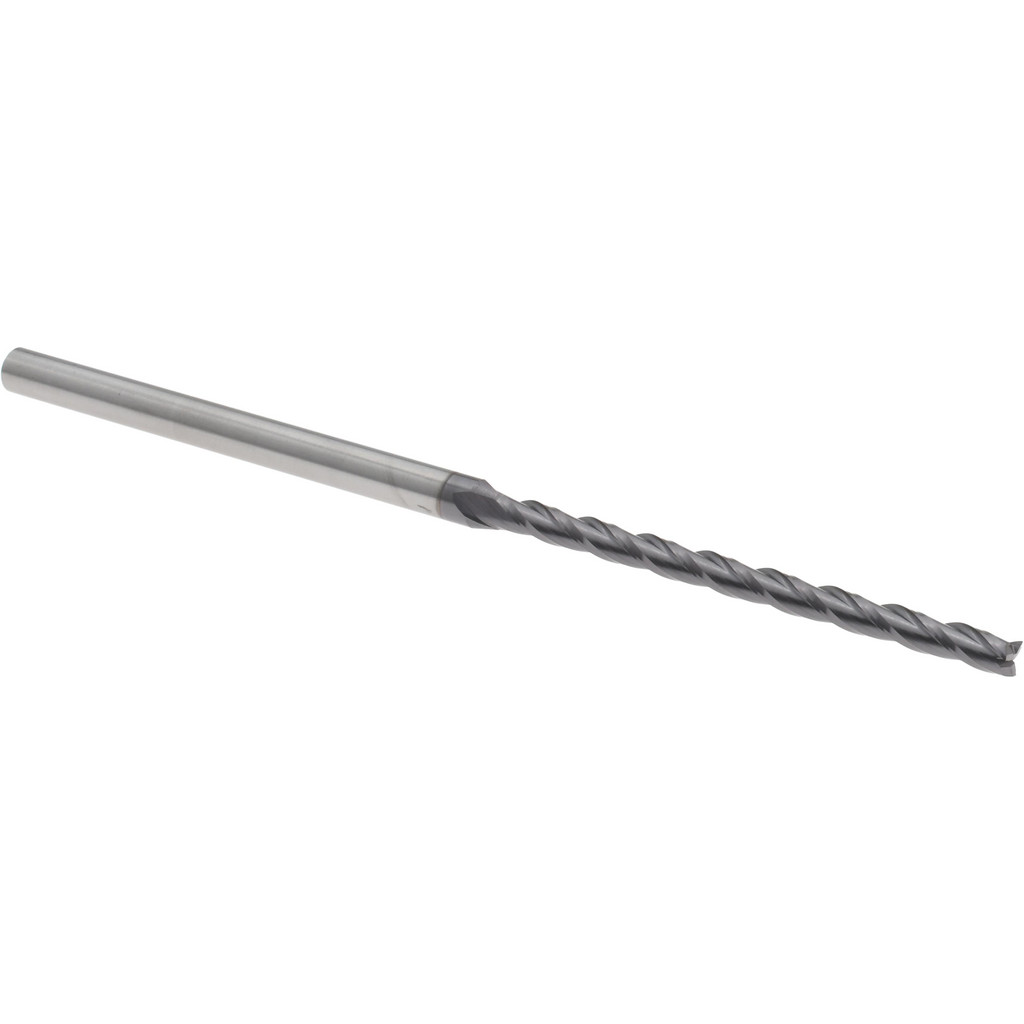 14883434 Square End Mill: 3/32" Dia, 1.4" LOC, 3 Flutes, Solid Carbide  