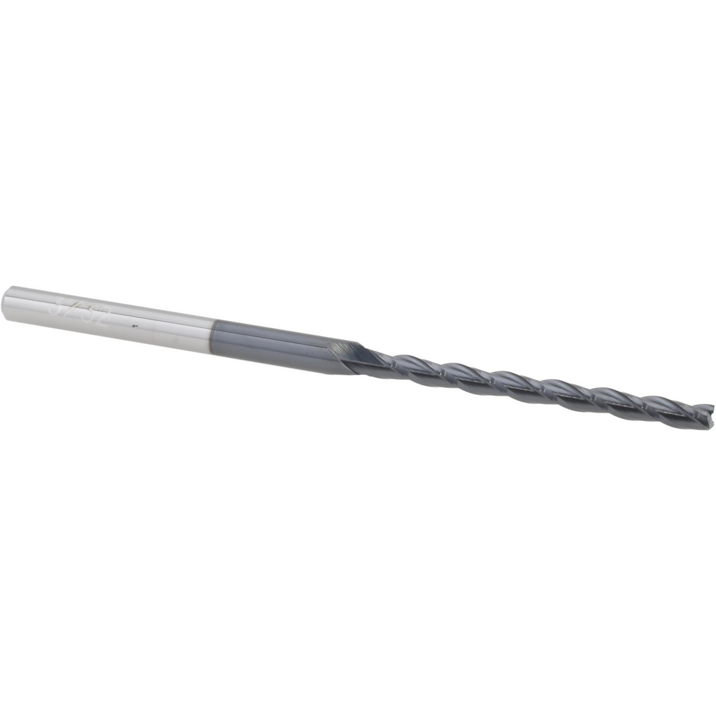 14883435 Square End Mill: 3/32" Dia, 1-1/8" LOC, 3 Flutes, Solid Carbide  