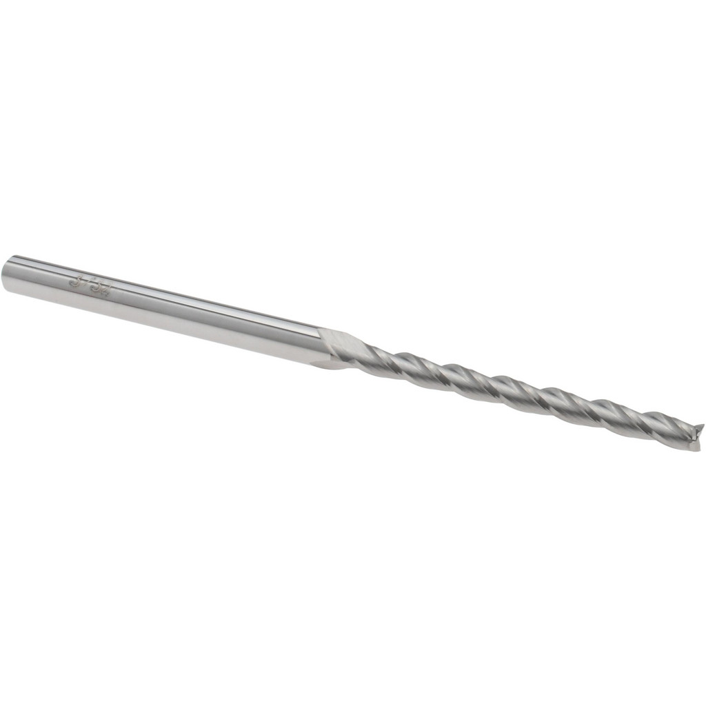 14883439 Square End Mill: 3/32" Dia, 1-1/8" LOC, 3 Flutes, Solid Carbide  