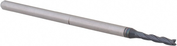 0.085/" Diameter 4 Flute Single End ALTiN Coated Square End Carbide End Mill USA
