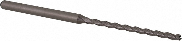 Accupro AP62775168 Square End Mill: 5/64 Dia, 1.187 LOC, 1/8 Shank Dia, 2-1/2 OAL, 3 Flutes, Solid Carbide 