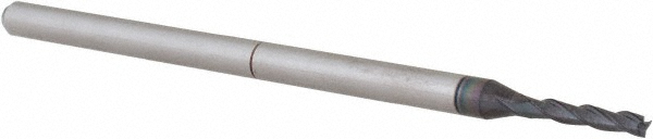 14883455 Square End Mill: 0.07" Dia, 3/8" LOC, 3 Flutes, Solid Carbide  