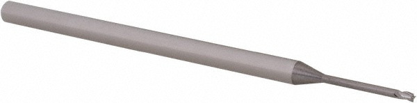 14797200 Square End Mill: 3/64" Dia, 0.07" LOC, 3 Flutes, Solid Carbide  