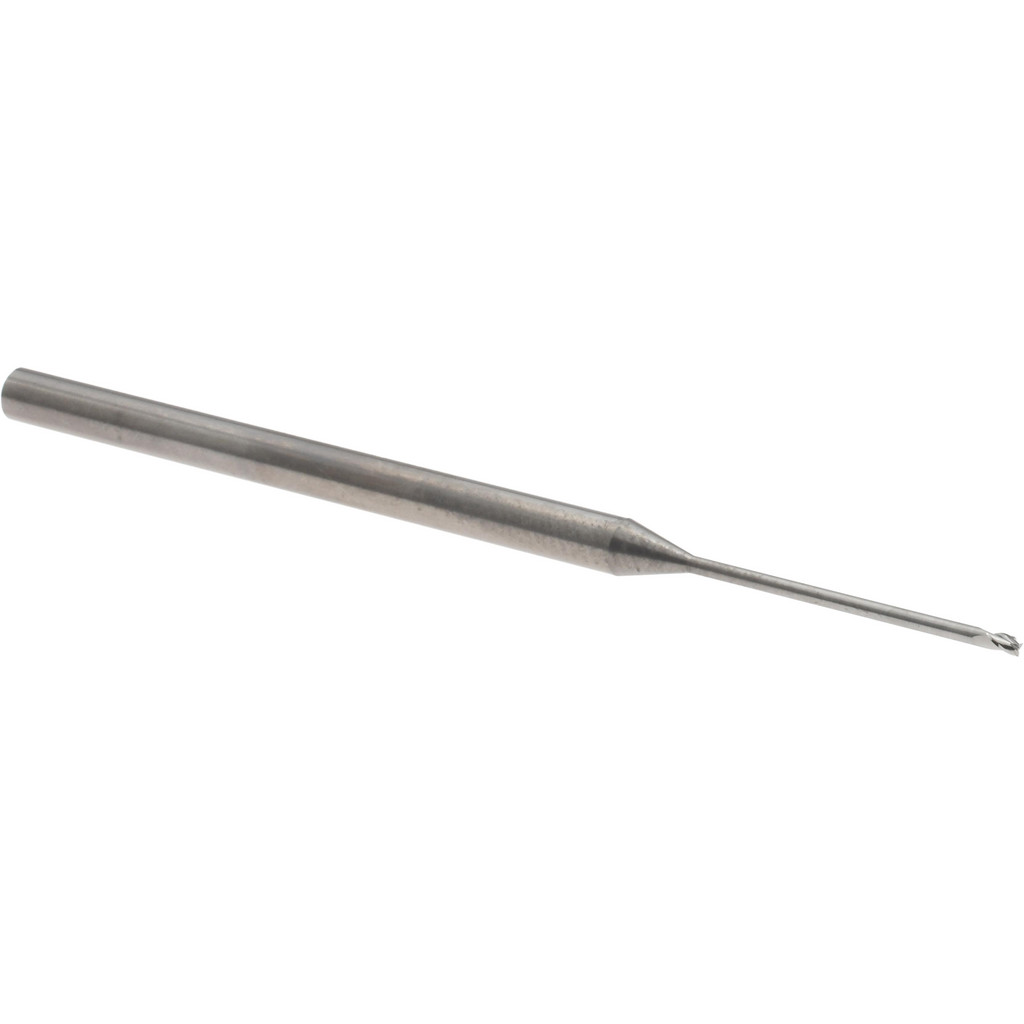 14797190 Square End Mill: 0.04" Dia, 0.06" LOC, 3 Flutes, Solid Carbide  