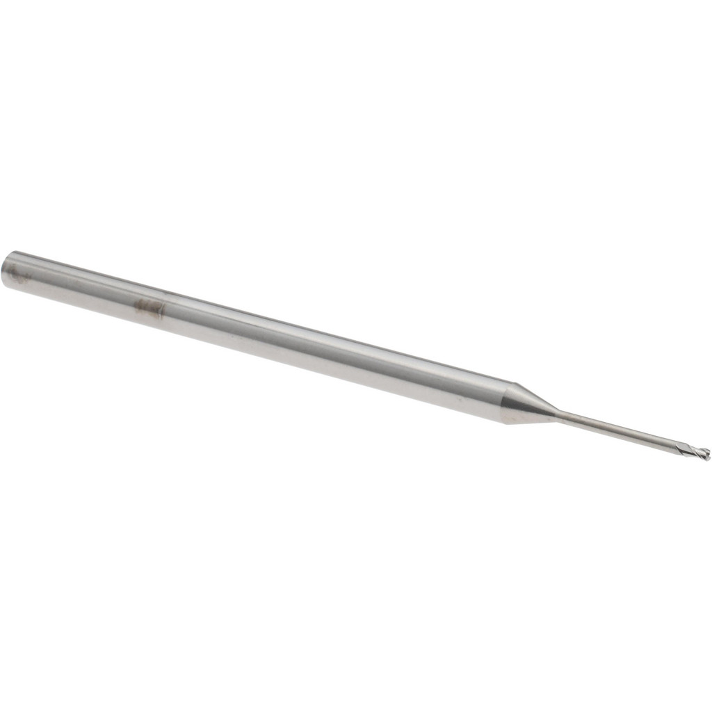 14797186 Square End Mill: 0.04" Dia, 0.06" LOC, 3 Flutes, Solid Carbide  