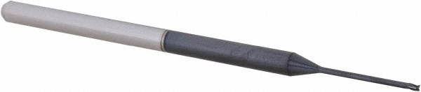 14797178 Square End Mill: 0.035" Dia, 0.052" LOC, 3 Flutes, Solid Carbide  