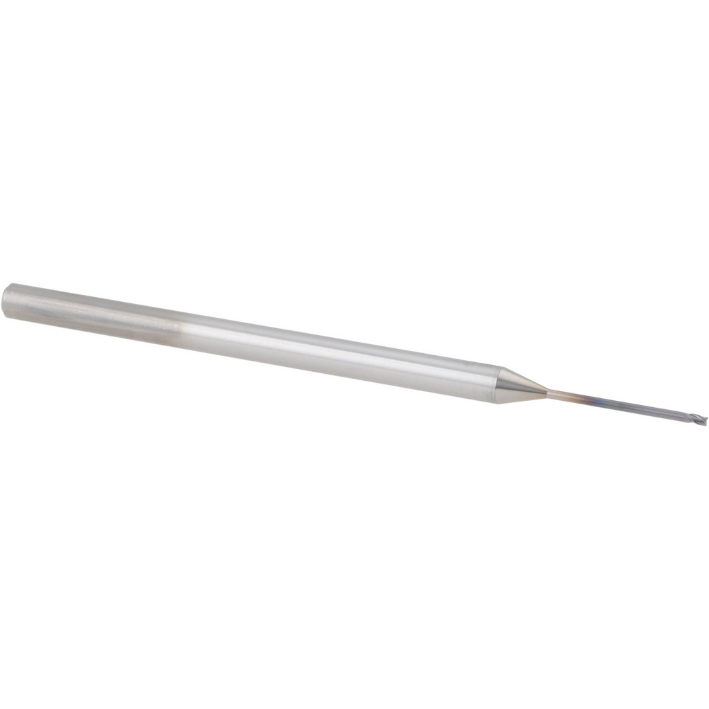 14797178 Square End Mill: 0.035" Dia, 0.052" LOC, 3 Flutes, Solid Carbide  