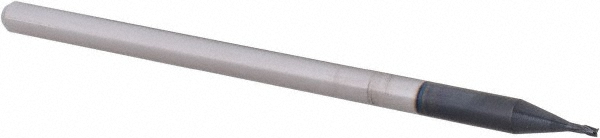Accupro 6501211 Square End Mill: 0.035 Dia, 0.052 LOC, 1/8 Shank Dia, 2-1/2 OAL, 3 Flutes, Solid Carbide 