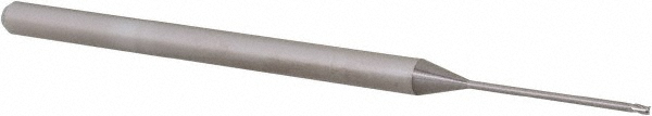 14797172 Square End Mill: 1/32" Dia, 0.046" LOC, 3 Flutes, Solid Carbide  