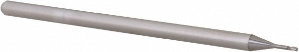 14797164 Square End Mill: 1/32 Dia, 0.046 LOC, 1/8 Shank Dia, 2-1/2 OAL, 3 Flutes, Solid Carbide  