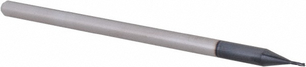 14968928 Square End Mill: 0.025" Dia, 0.037" LOC, 3 Flutes, Solid Carbide  