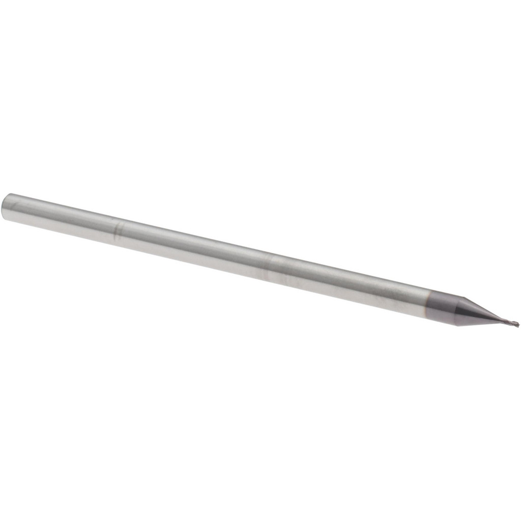14968928 Square End Mill: 0.025" Dia, 0.037" LOC, 3 Flutes, Solid Carbide  