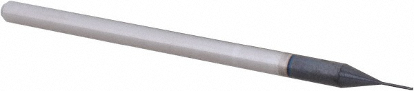 14797141 Square End Mill: 1/64" Dia, 0.022" LOC, 3 Flutes, Solid Carbide  