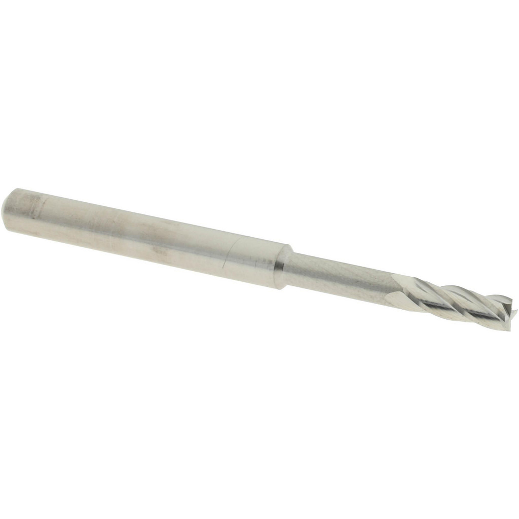 14883461 Square End Mill: 3/32" Dia, 0.279" LOC, 4 Flutes, Solid Carbide  