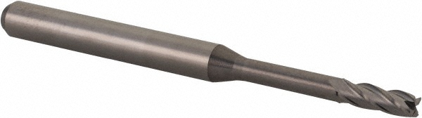 14883463 Square End Mill: 5/64" Dia, 15/64" LOC, 4 Flutes, Solid Carbide  