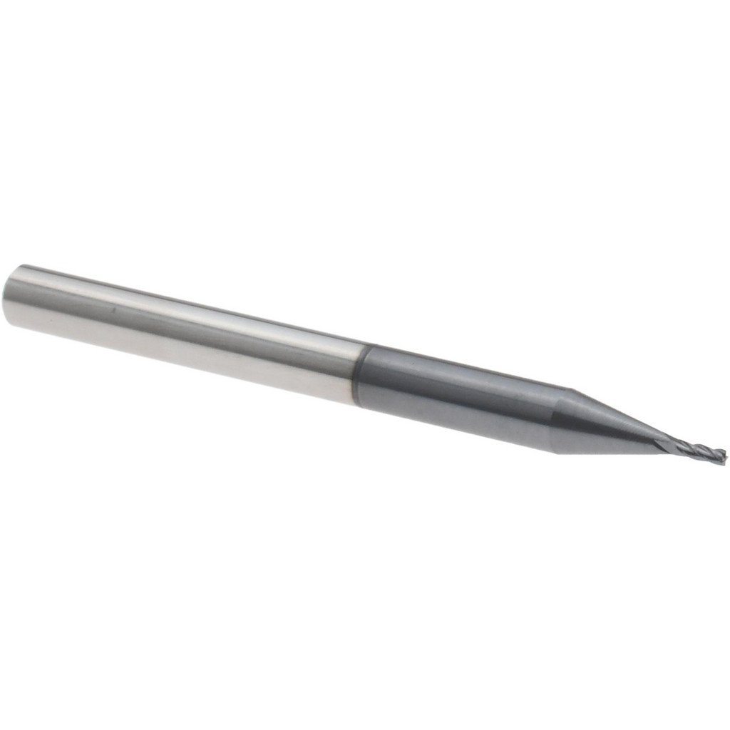 14883468 Square End Mill: 1/32" Dia, 0.093" LOC, 4 Flutes, Solid Carbide  