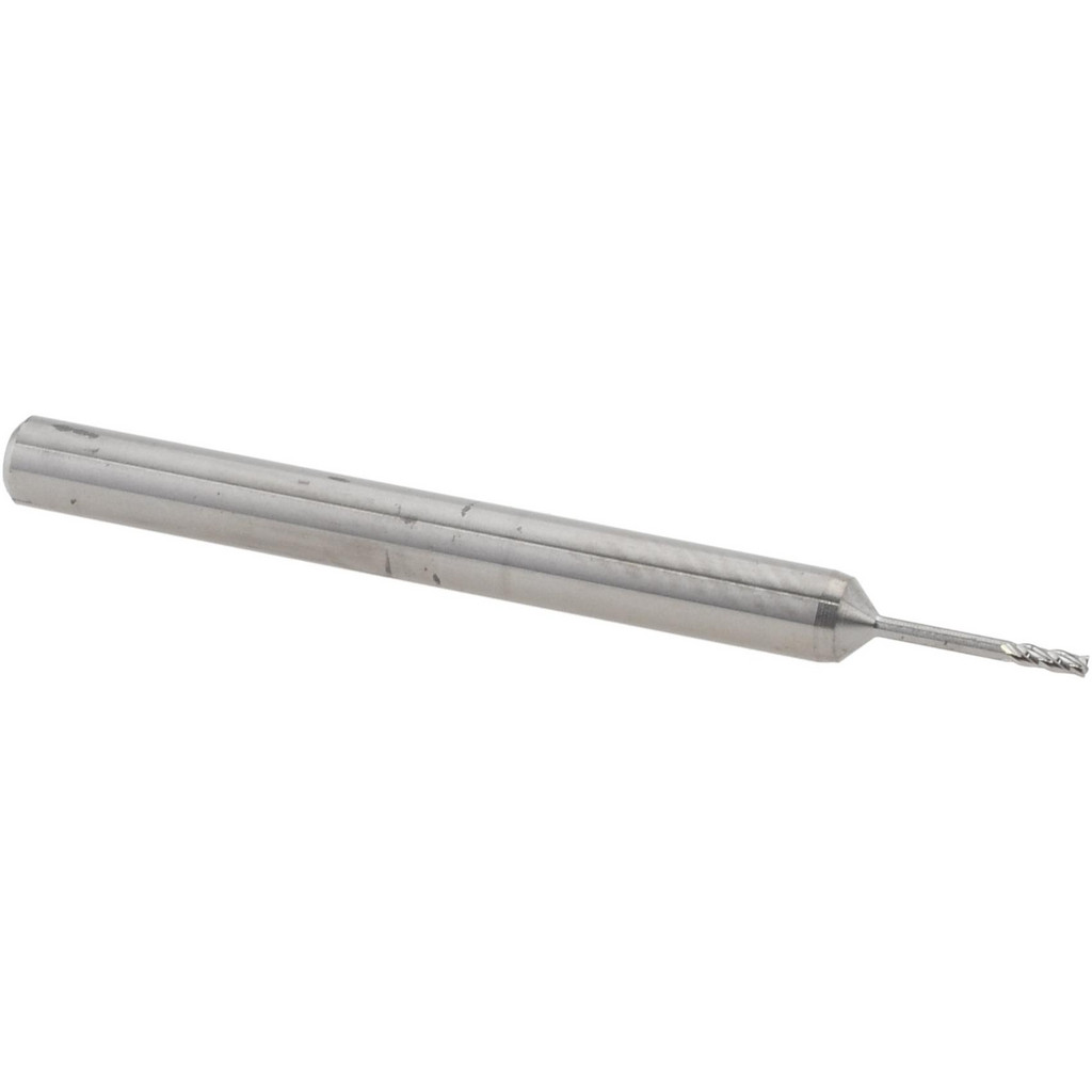 14883469 Square End Mill: 1/32" Dia, 0.093" LOC, 4 Flutes, Solid Carbide  