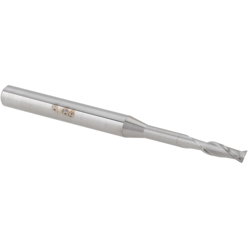 14797120 Square End Mill: 5/64 Dia, 15/64 LOC, 1/8 Shank Dia, 1-1/2 OAL, 2 Flutes, Solid Carbide  