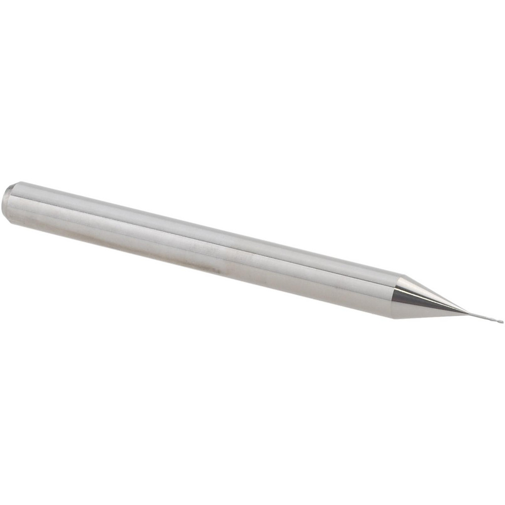 14797083 Square End Mill: 0.01" Dia, 1/32" LOC, 2 Flutes, Solid Carbide  