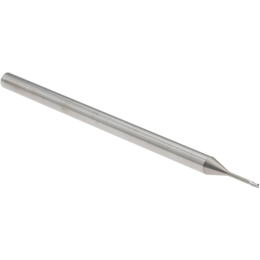 14797165 Square End Mill: 1/32" Dia, 0.046" LOC, 3 Flutes, Solid Carbide  