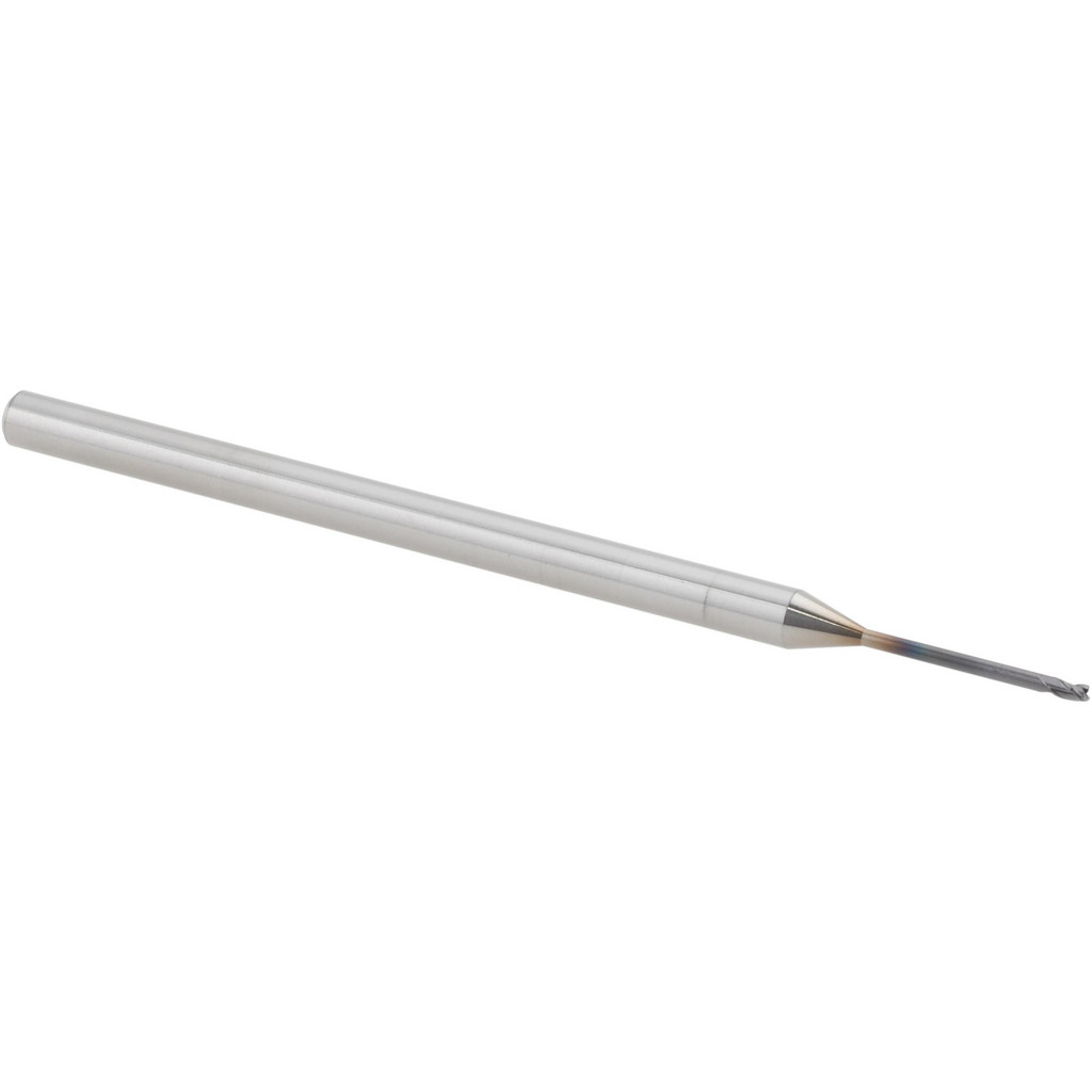 14797187 Square End Mill: 0.04" Dia, 0.06" LOC, 3 Flutes, Solid Carbide  