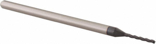 14883475 Square End Mill: 0.045" Dia, 3/8" LOC, 3 Flutes, Solid Carbide  