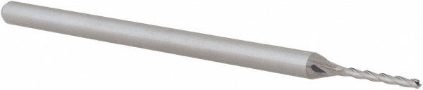 14883476 Square End Mill: 0.045" Dia, 3/8" LOC, 3 Flutes, Solid Carbide  