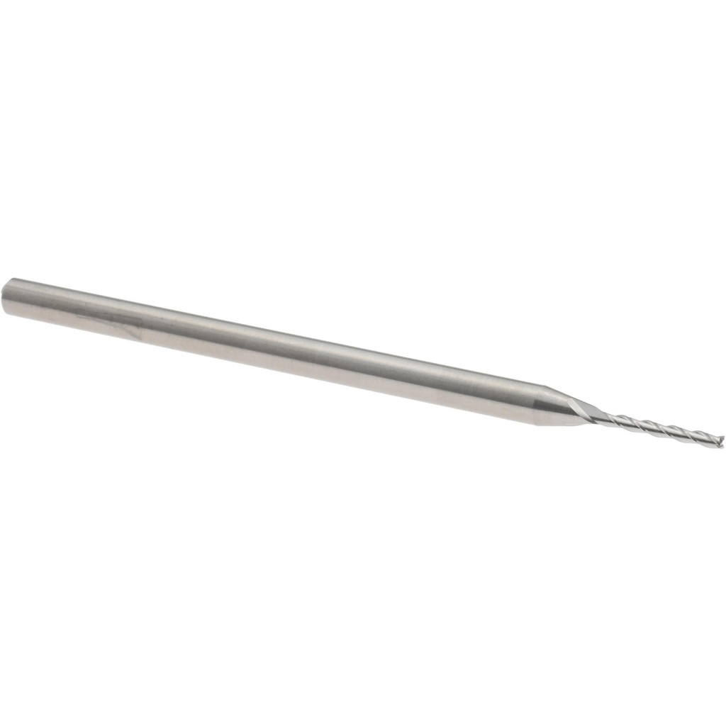14883476 Square End Mill: 0.045" Dia, 3/8" LOC, 3 Flutes, Solid Carbide  