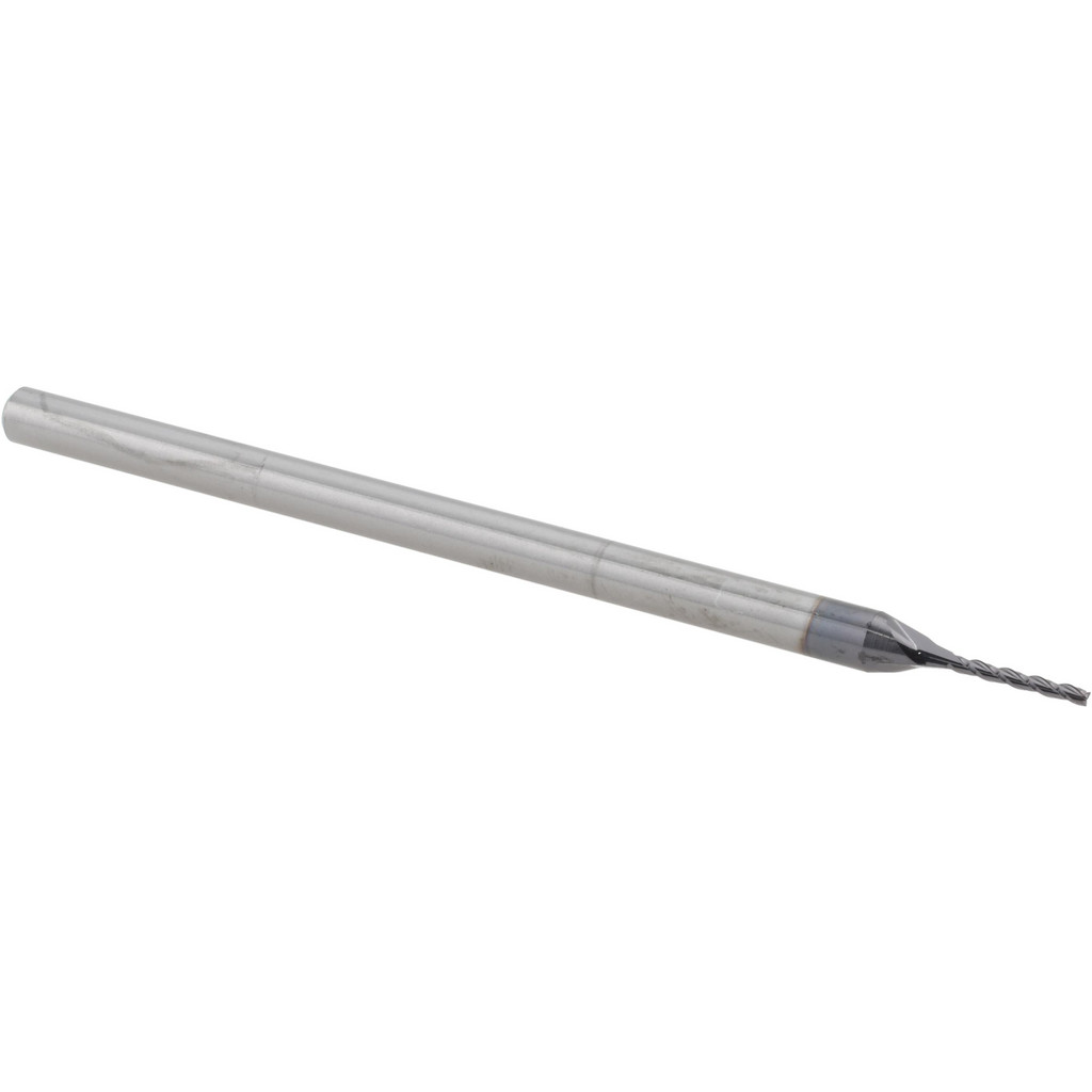 14883480 Square End Mill: 0.035" Dia, 9/32" LOC, 3 Flutes, Solid Carbide  