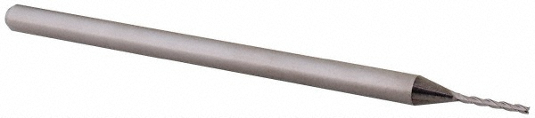 14883481 Square End Mill: 0.035" Dia, 9/32" LOC, 3 Flutes, Solid Carbide  