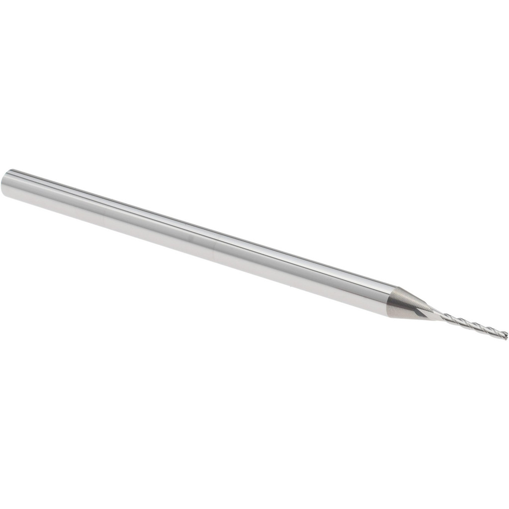 14883481 Square End Mill: 0.035" Dia, 9/32" LOC, 3 Flutes, Solid Carbide  