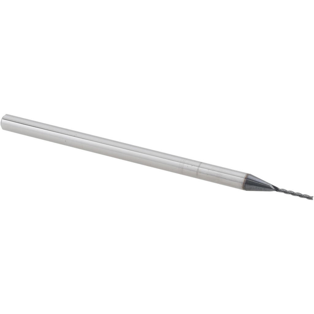 14883483 Square End Mill: 1/32" Dia, 1/4" LOC, 3 Flutes, Solid Carbide  