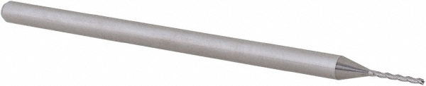 14883486 Square End Mill: 1/32" Dia, 1/4" LOC, 3 Flutes, Solid Carbide  