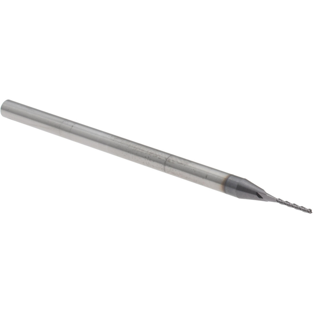 14883489 Square End Mill: 0.03" Dia, 1/4" LOC, 3 Flutes, Solid Carbide  
