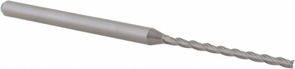 14883491 Square End Mill: 1/16" Dia, 61/64" LOC, 3 Flutes, Solid Carbide  