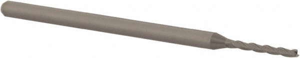 14883493 Square End Mill: 1/16" Dia, 1/2" LOC, 3 Flutes, Solid Carbide  