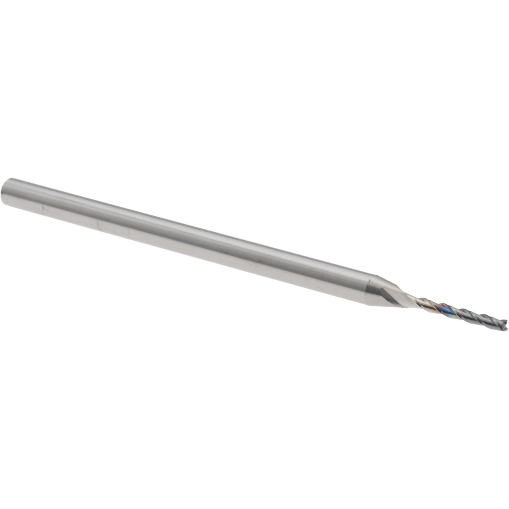 14883498 Square End Mill: 0.05" Dia, 0.4" LOC, 3 Flutes, Solid Carbide  