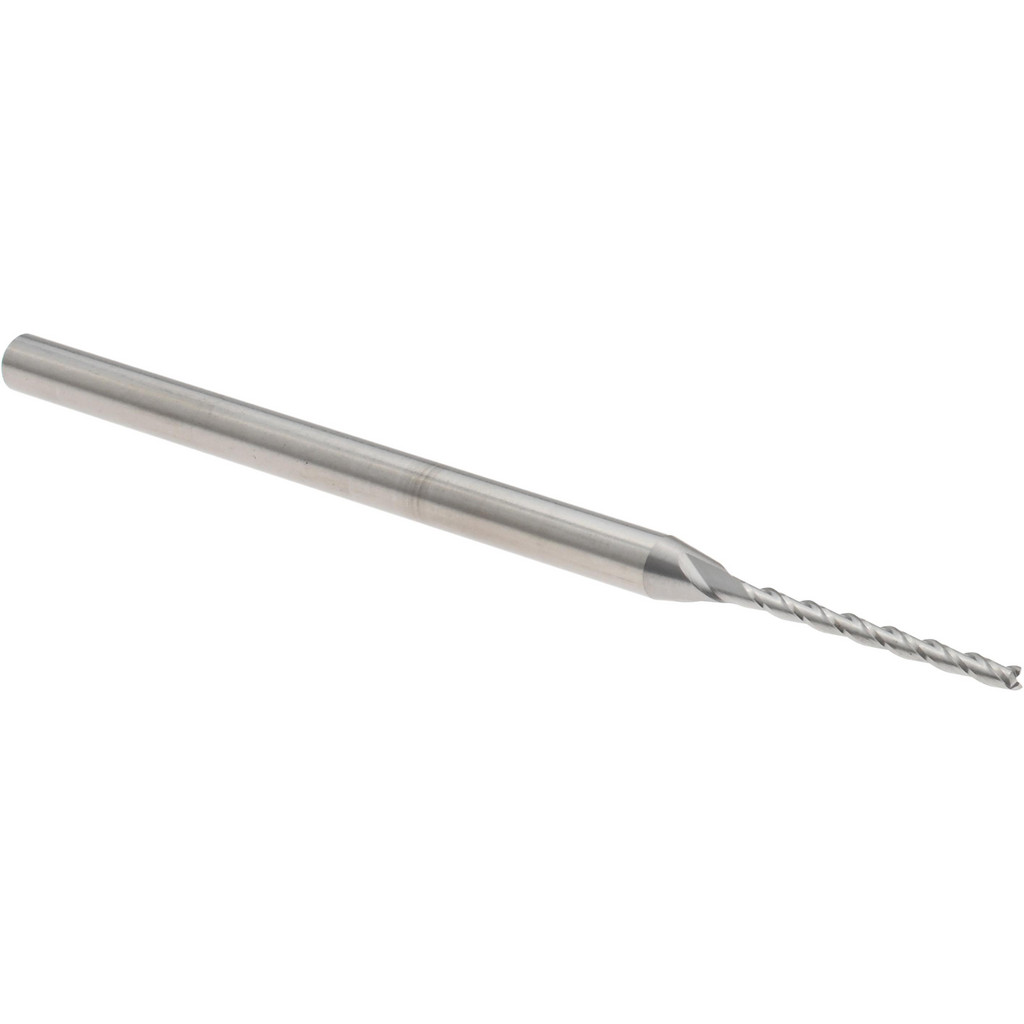 14883499 Square End Mill: 0.05" Dia, 0.6" LOC, 3 Flutes, Solid Carbide  