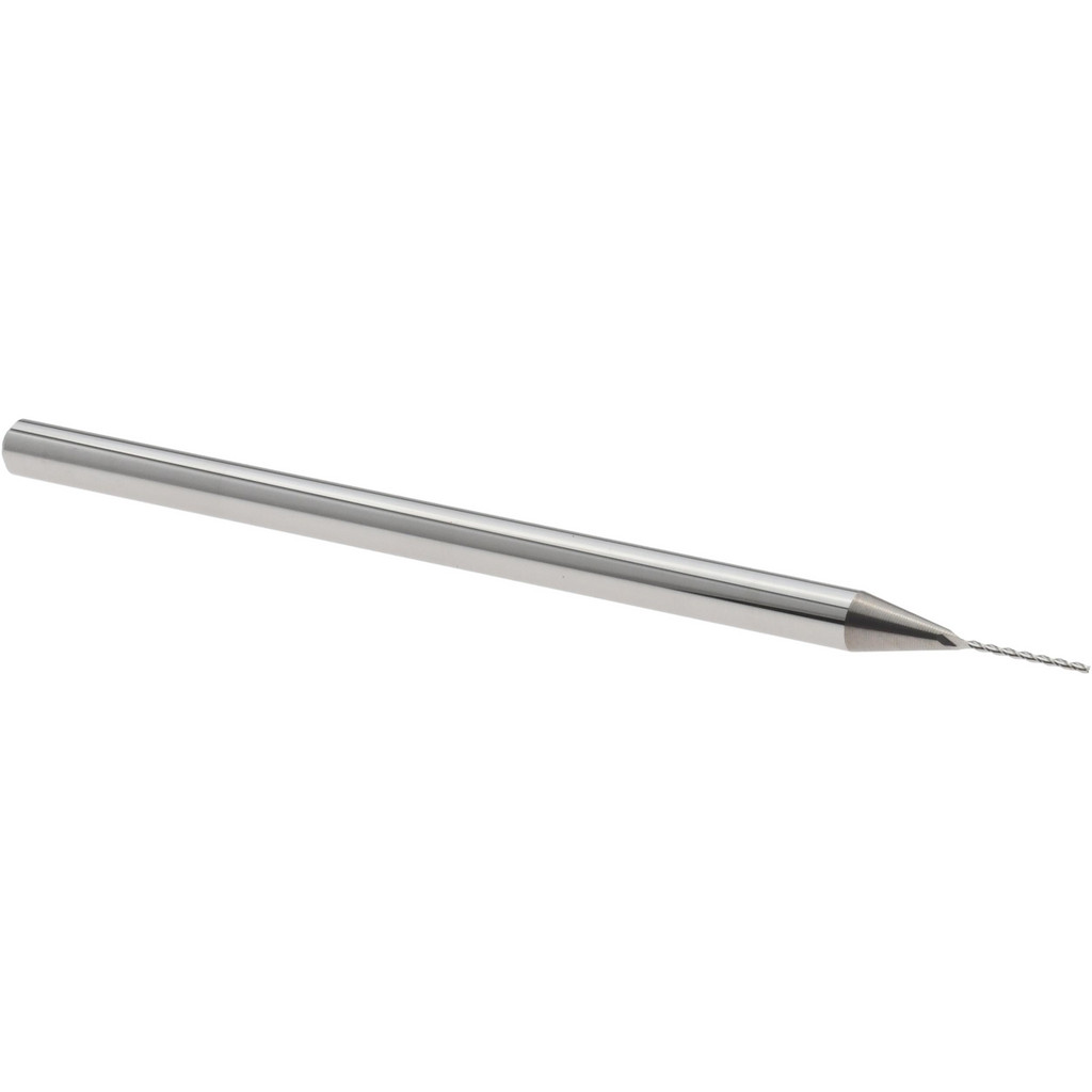 14883505 Square End Mill: 0.02" Dia, 1/4" LOC, 3 Flutes, Solid Carbide  