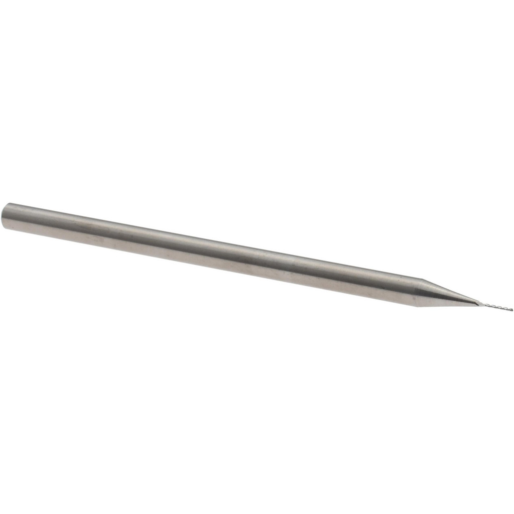 14883510 Square End Mill: 1/64" Dia, 1/8" LOC, 3 Flutes, Solid Carbide  