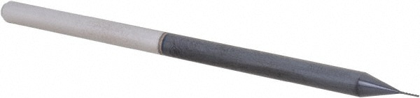 Accupro 4210 Square End Mill: 0.01 Dia, 5/64 LOC, 1/8 Shank Dia, 2-1/2 OAL, 3 Flutes, Solid Carbide 