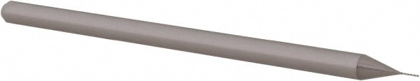 Accupro 1255 Square End Mill: 0.01 Dia, 5/64 LOC, 1/8 Shank Dia, 2-1/2 OAL, 3 Flutes, Solid Carbide 